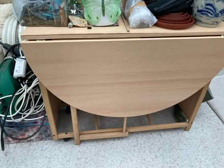 Photo of free Extending table with drawer (Kirkham PR4) #1
