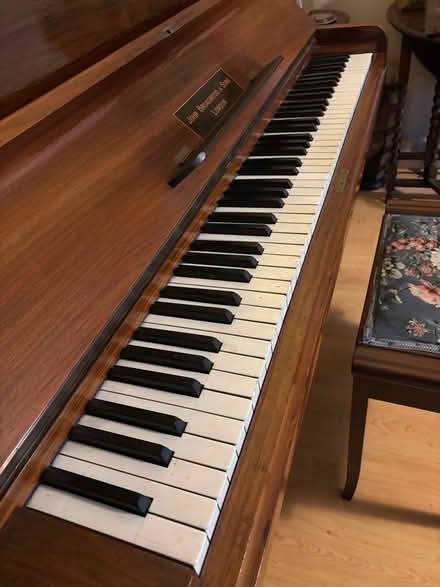 Photo of free Broadwood upright piano with stool (West Norwood SE27) #3