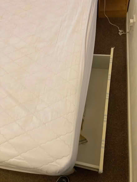 Photo of free Double bed on two part divan base with 4 spacious drawers (Shaw SN5) #4