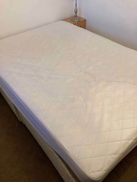 Photo of free Double bed on two part divan base with 4 spacious drawers (Shaw SN5) #1