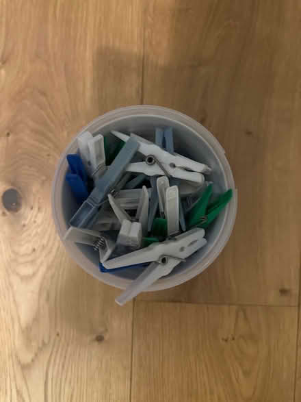 Photo of free 36 plastic clothes pegs (Penrith CA11) #1