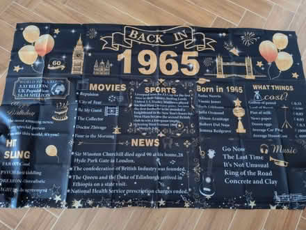 Photo of free Back In 1965 banner (Central Watford WD17) #1