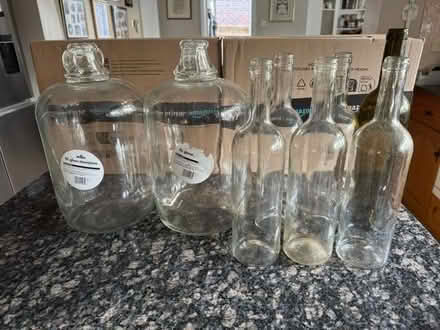 Photo of free Wine Making Equipment: Demijohns and wine bottles (Oxshott KT22) #1