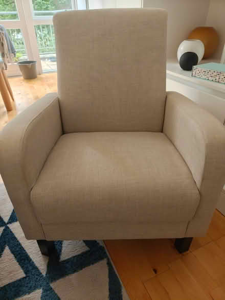 Photo of free Cloth covered armchair (Carrickmines) #1