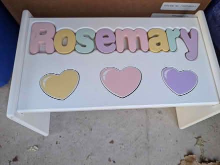 Photo of free Rosemary stool, book, etc (Downtown Oak Park) #1