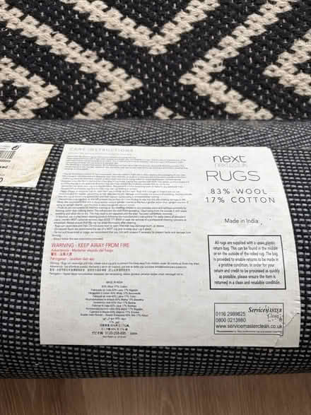 Photo of free Black and White rug (Highcliffe BH23 5BA) #3