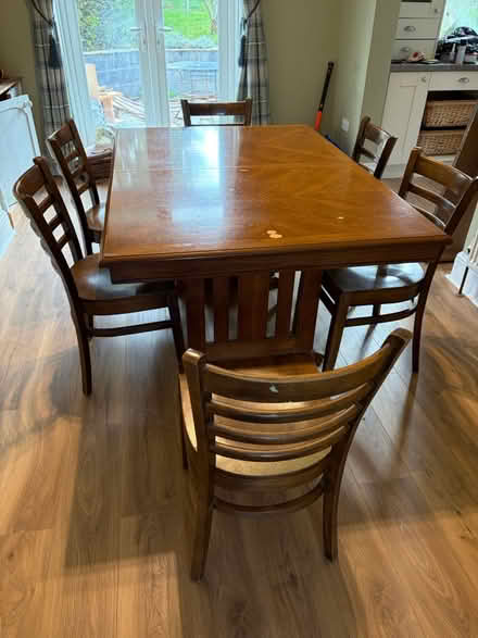 Photo of free Table with 6 chairs (Bray, near Main Street) #1
