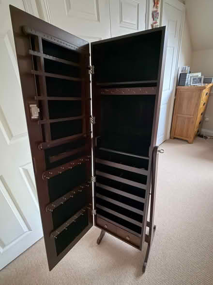 Photo of free Tall jewellery cabinet (Fords Farm RG31) #1