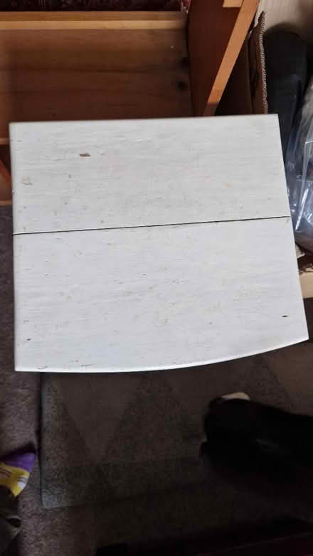 Photo of free Small White Solid Wood Table (Chiswick W4) #2