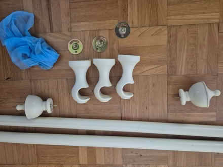 Photo of free Painted wood curtain pole (Sudbury CO10) #2