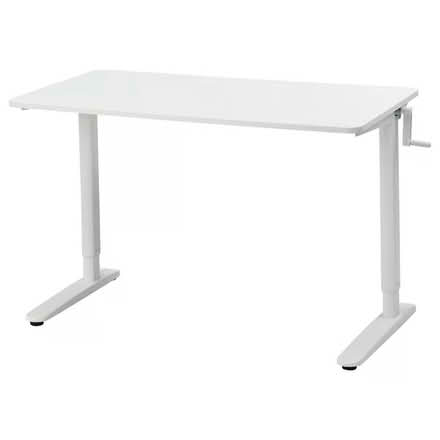 Photo of free Desk sit/stand, white, 117x60 cm , adjsutable. (Richmond TW1) #1
