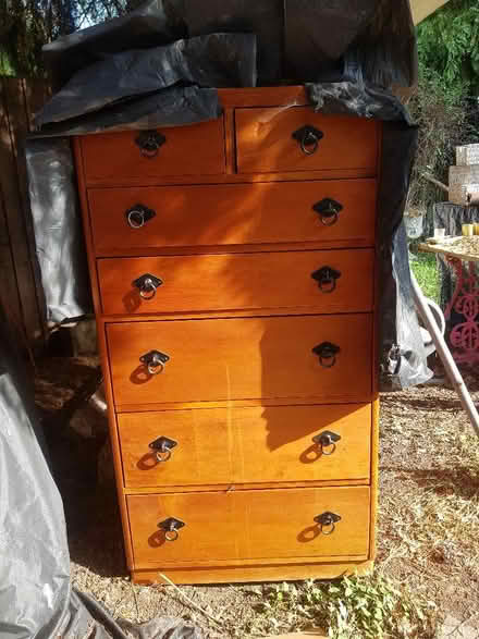 Photo of free Rimu wooden chest of drawers (Orpington BR5) #1