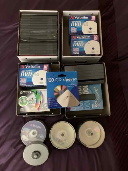 Photo of free Loads of blank DVDs, CDs of various types (Wivenhoe CO7) #1