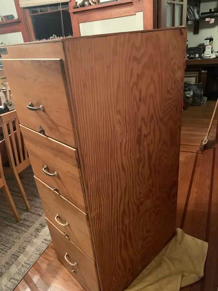 Photo of free File cabinet wooden 4 drawers (Oakland) #3
