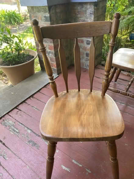 Photo of free 6 Wooden Dining Chairs (Mirboo North) #1