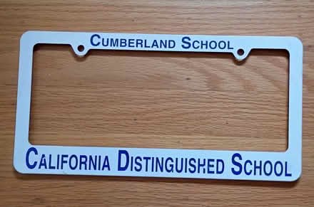 Photo of free Cumberland license frame (near the Sunnyvale library) #1