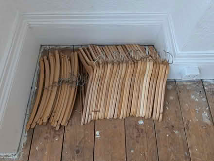 Photo of free Wooden clothes hangers (Lakes Estate N13) #1