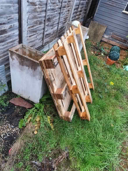 Photo of free Two wood pallets (Borehamwood WD6) #1