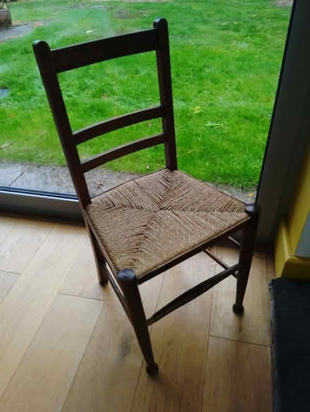 Photo of free Two traditional wooden chairs with woven seats (Dacorum HP5) #4