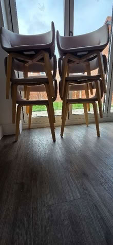 Photo of free 6 Dining Chairs (Slightly Damaged) (Oare ME13) #1
