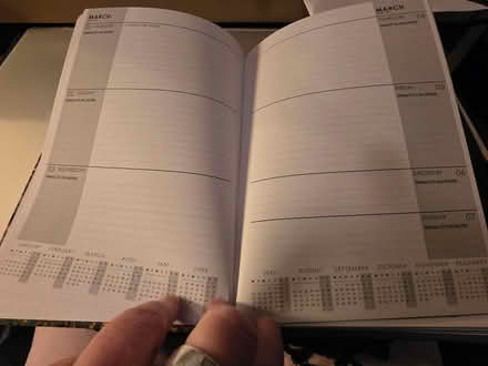 Photo of free untouched 2021 hardback diary (WR14 Malvern Link) #2