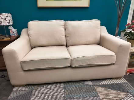 Photo of free Cream/light beige 2 seater sofa (Whitton TW2) #2