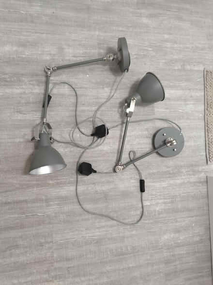 Photo of free Pair wall mounted angle poise lamps (Folkestone) #2