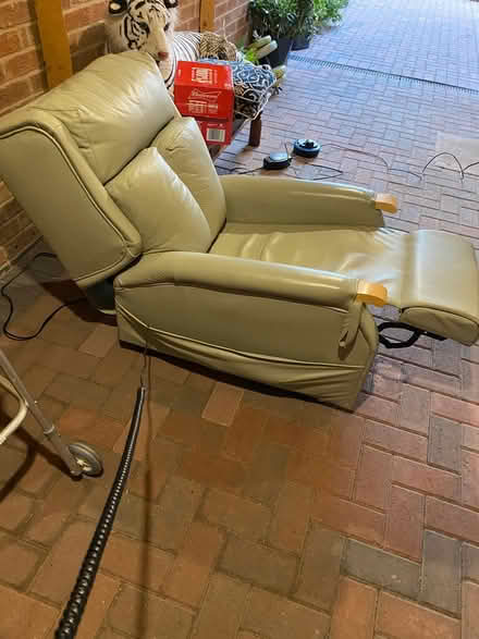 Photo of free Electric rise and tilt padded chair (loughborough LE114TE) #3