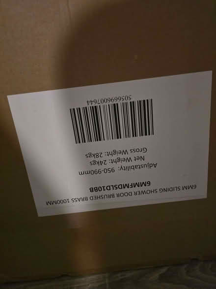 Photo of free Brushed brass shower screen (Southport PR8) #3