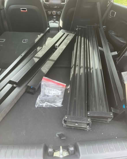 Photo of free Metal platform bed frame (Full) (Horsetooth/Shields) #1