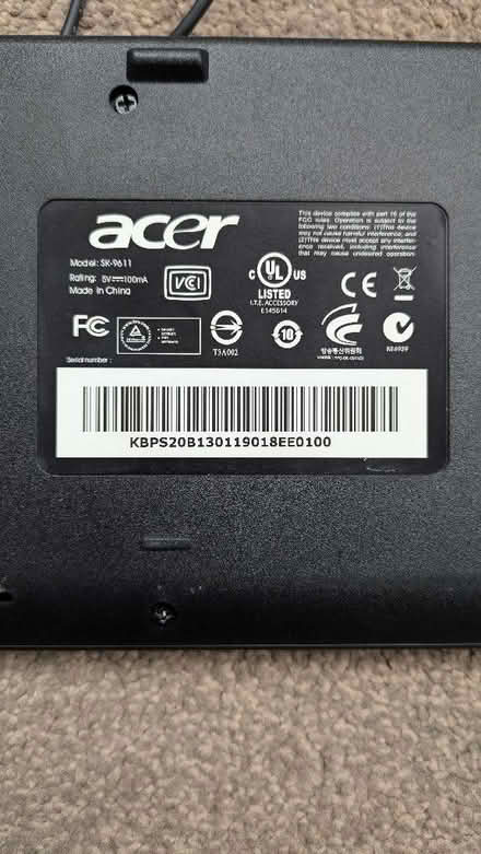 Photo of free Acer Computer Keyboard (Littleover DE23) #2