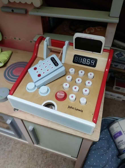 Photo of free John Lewis wooden toy till (Roseburn EH12) #1