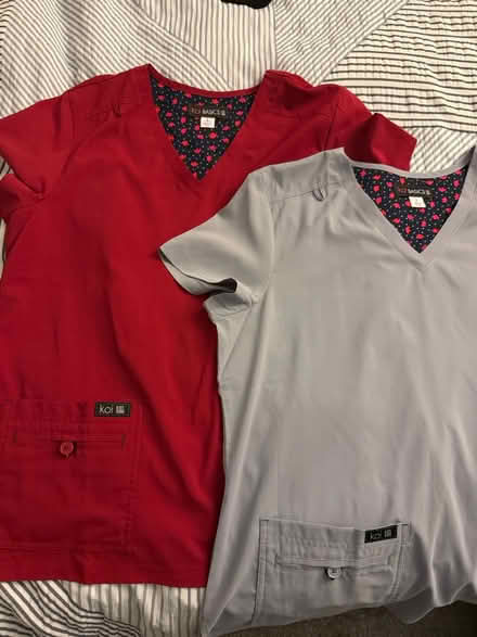 Photo of free Koi scrub tops large (North Longmont) #1