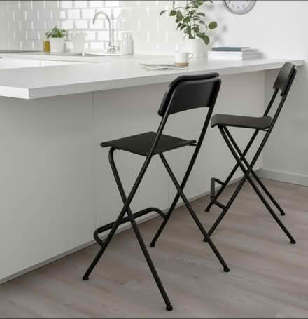 Photo of free Foldable bar stoolx2 Ikea FRANKLIN (Blackrock) #2