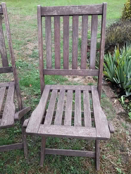Photo of free 3 Wooden Garden Chairs (Braintree CM7) #2
