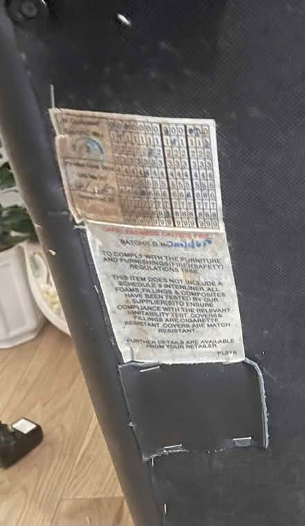 Photo of free Black leather corner sofa (Westerton, Bearsden G61) #4