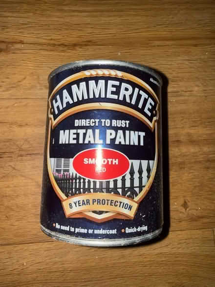 Photo of free Unopened red Hammerite paint (Crookes S10) #1