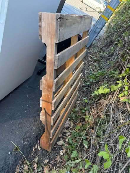 Photo of free Wooden pallet (Valencia Avenue, Sunnyvale) #1