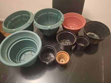 Photo of free Plastic planters (Ditmars Park Brooklyn) #1