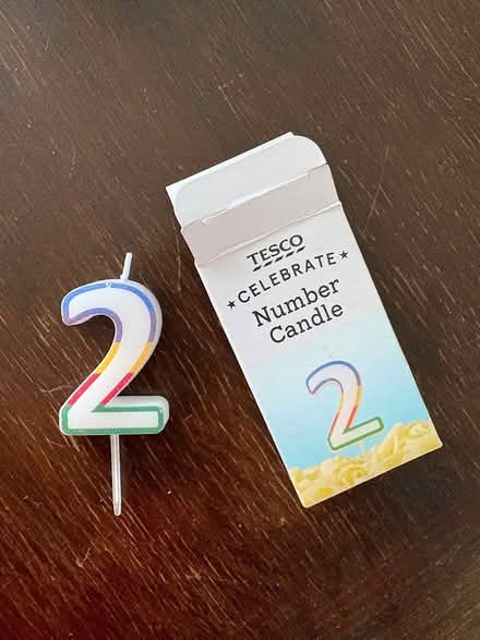 Photo of free Number 2 candle (Poynton Sk12 1qb) #1