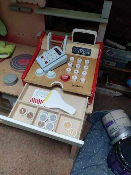 Photo of free John Lewis wooden toy till (Roseburn EH12) #2