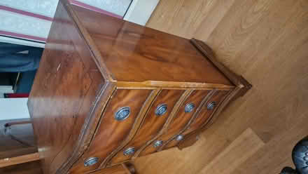 Photo of free small, Dark wood set of drawers (Bexleyheath DA6) #2
