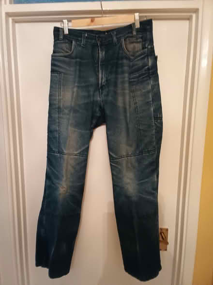 Photo of free Kevlar Reinforced Motorcycle Jeans (Pinkneys Green SL6) #1
