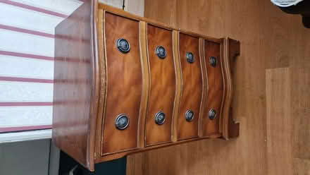 Photo of free small, Dark wood set of drawers (Bexleyheath DA6) #1