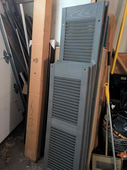 Photo of free Dark grey vinyl exterior shutters (Teaneck) #1