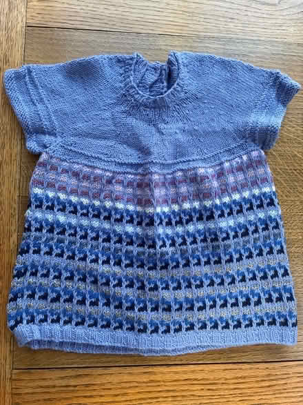 Photo of free Hand-knitted blue children’s top (Great Boughton CH3) #1