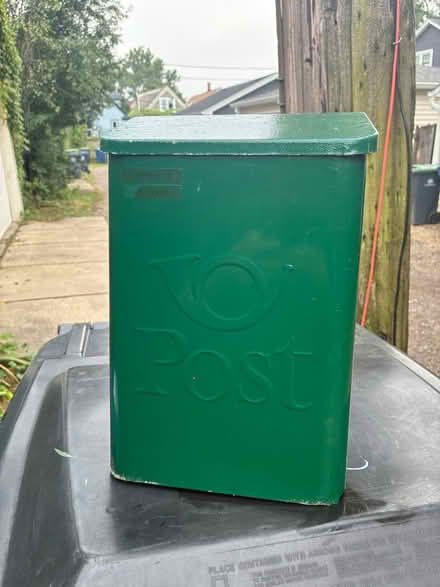 Photo of free Green Metal Mail Box (Evanston, near Penny Park) #1