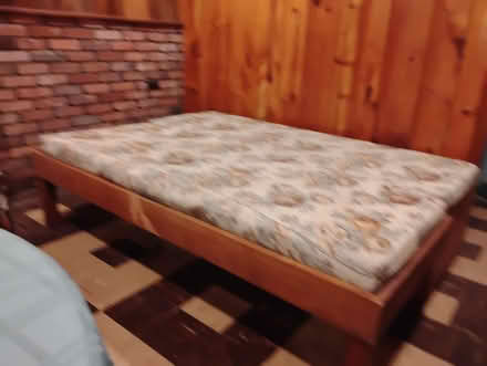 Photo of free Solid wood platform bed (Near Schdy 's Ellis Hospital) #1