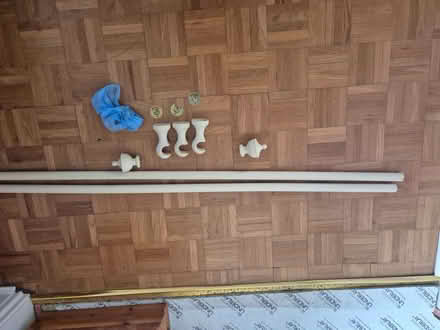 Photo of free Painted wood curtain pole (Sudbury CO10) #1