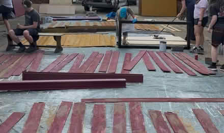 Photo of free 70 pieces of painted featherboard (Ascot, Berkshire) #1